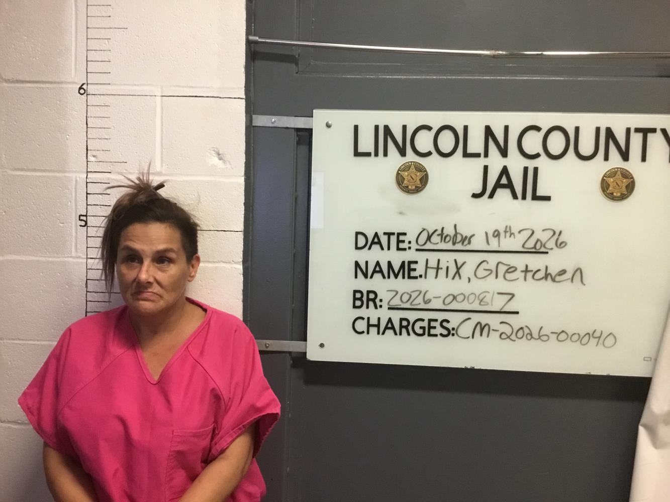 Gretchen Emmett Hix mugshot